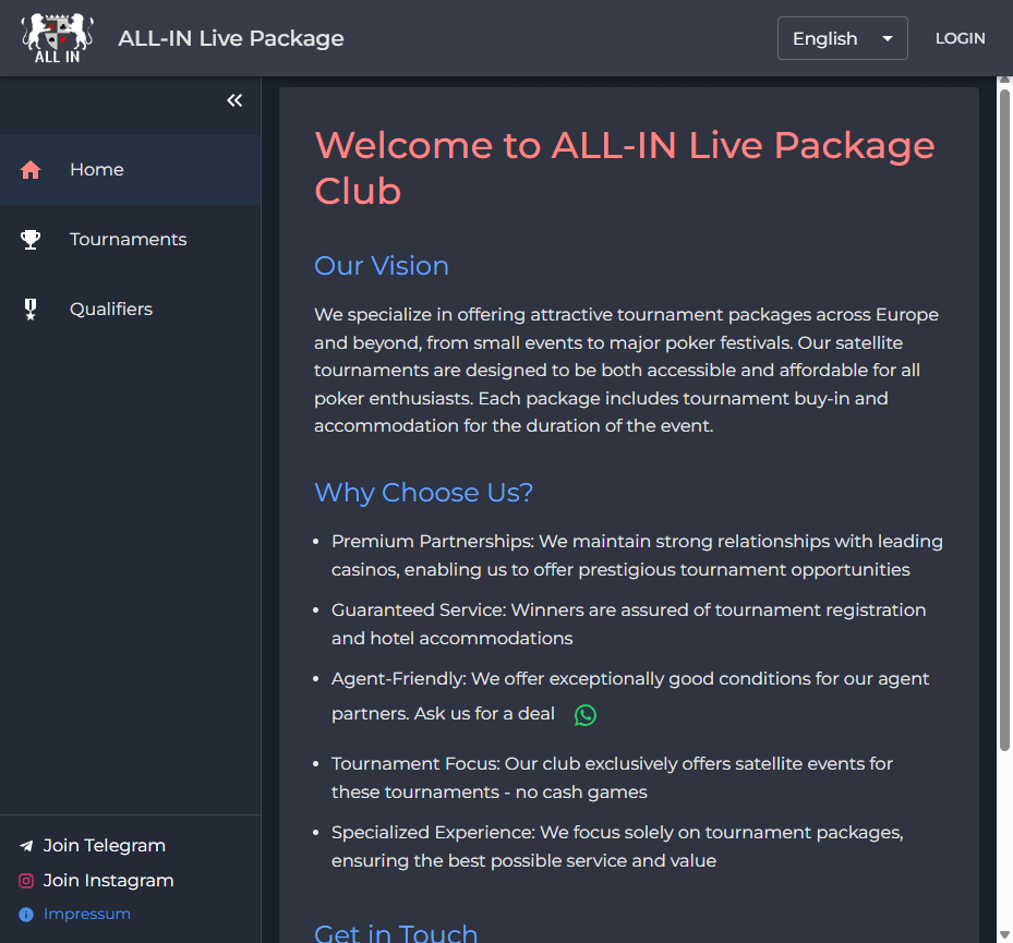 Allin Live Package